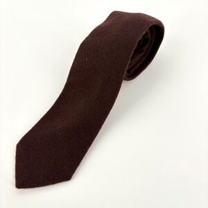 Goldwaters Mens Wool Tie Dark Brown Imported From Scotland 54"Lx3"W
